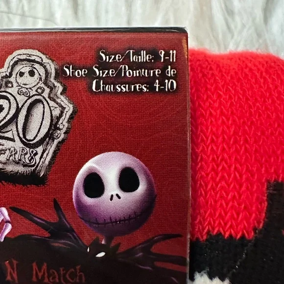 Disney’s The Nightmare Before Christmas knee high toe socks. NWT - Picture 7 of 10